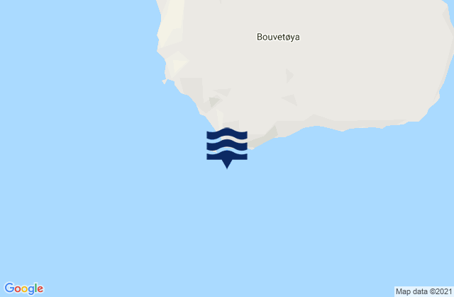 Karte der Gezeiten Bouvet Island