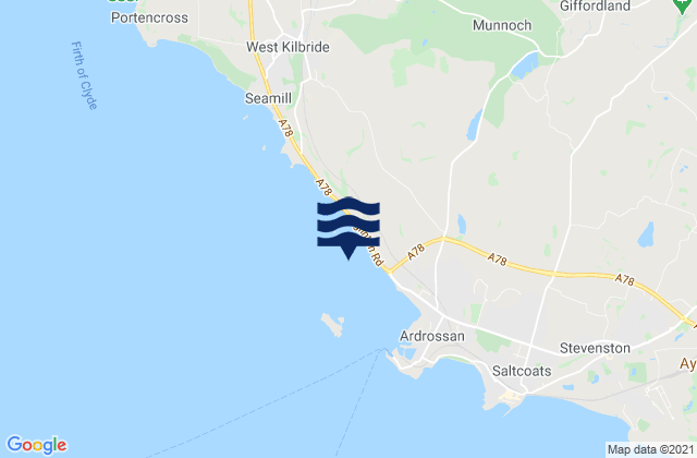 Karte der Gezeiten Boydston Beach, United Kingdom