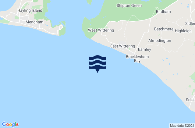 Karte der Gezeiten Bracklesham Bay, United Kingdom