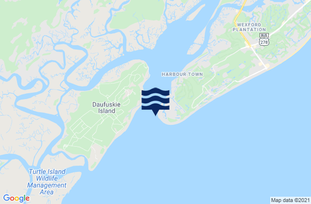 Karte der Gezeiten Braddock Point (Hilton Head Island), United States