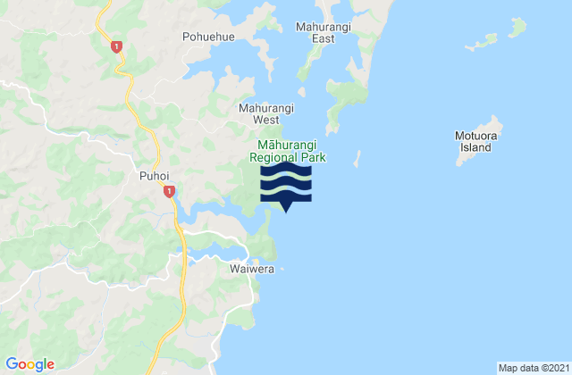 Karte der Gezeiten Brazier Rock, New Zealand