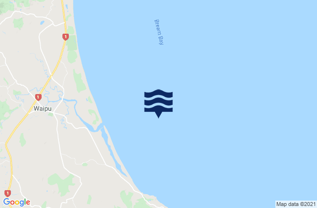 Karte der Gezeiten Bream Bay, New Zealand