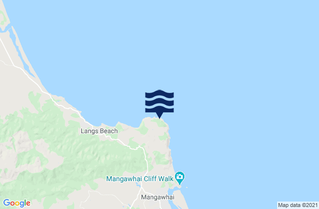 Karte der Gezeiten Bream Tail, New Zealand
