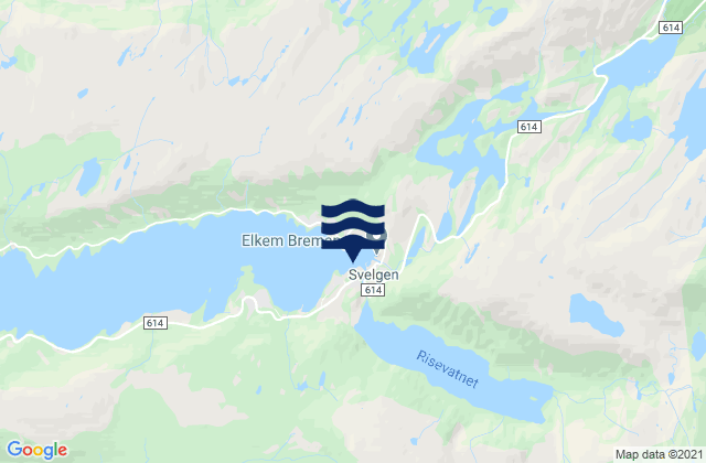 Karte der Gezeiten Bremanger, Norway