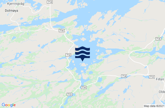Karte der Gezeiten Brevik, Norway