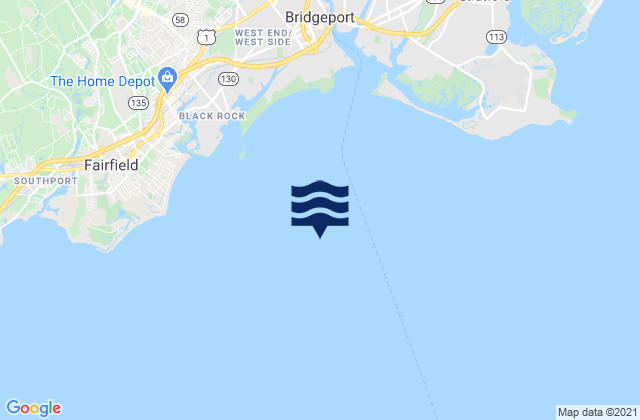 Karte der Gezeiten Bridgeport Harbor Entrance, United States