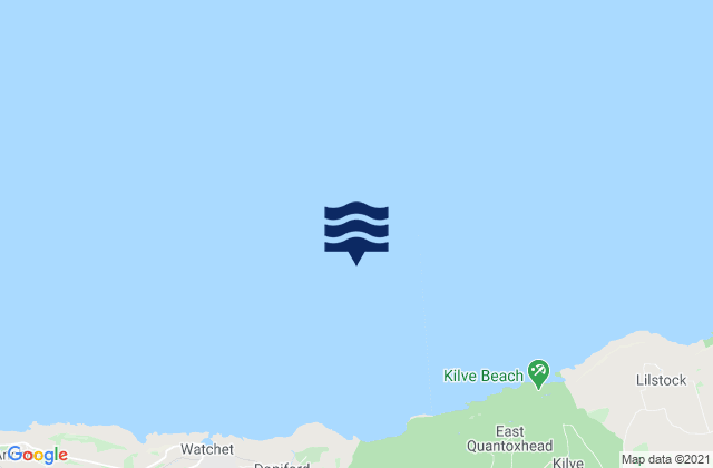 Karte der Gezeiten Bridgwater Bay, United Kingdom