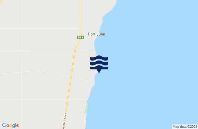 Karte der Gezeiten Broad Beach, Australia