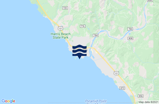 Karte der Gezeiten Brookings Chetco Cove, United States