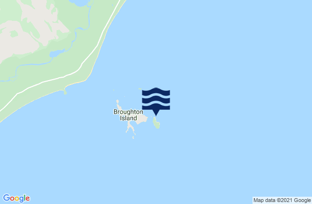 Karte der Gezeiten Broughton Island, Australia
