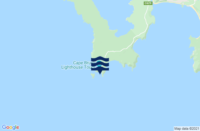 Karte der Gezeiten Bruny Island - Lighthouse Bay, Australia