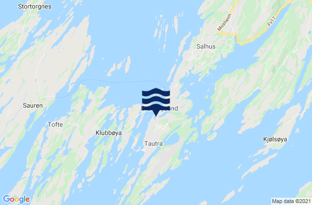 Karte der Gezeiten Brønnøy, Norway