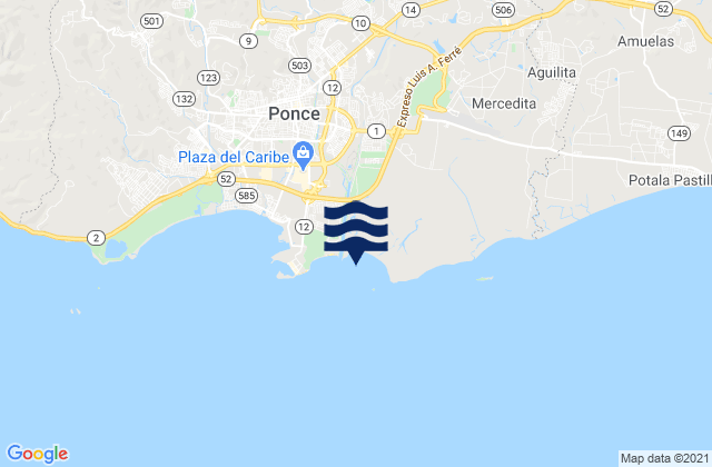 Karte der Gezeiten Bucaná Barrio, Puerto Rico