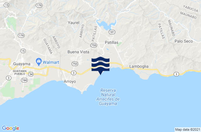Karte der Gezeiten Buena Vista, Puerto Rico