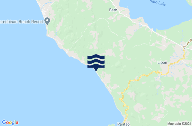 Karte der Gezeiten Buga, Philippines