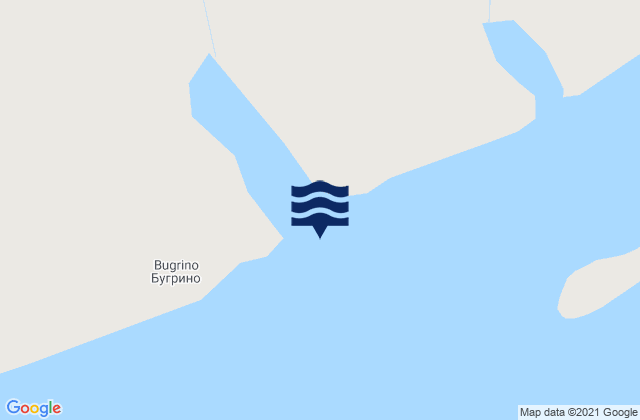 Karte der Gezeiten Bugrino Kolguyev Island, Russia