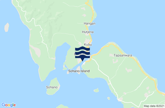 Karte der Gezeiten Buka, Papua New Guinea