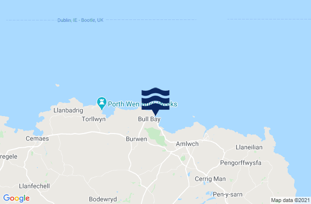 Karte der Gezeiten Bull Bay Beach, United Kingdom