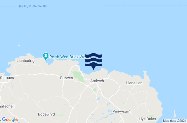 Karte der Gezeiten Bull Bay, United Kingdom