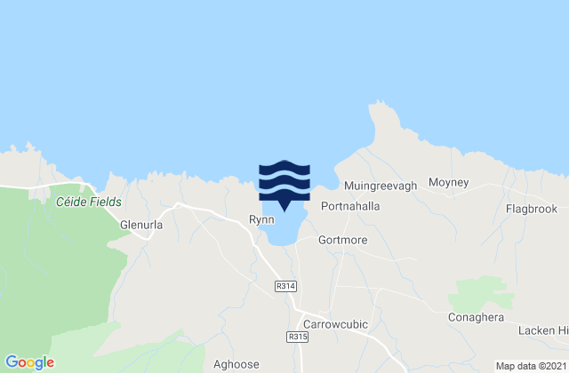 Karte der Gezeiten Bunatrahir Bay, Ireland