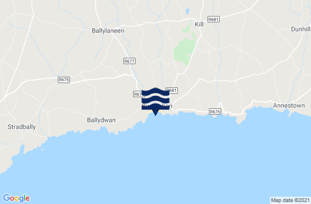 Karte der Gezeiten Bunmahon Bay, Ireland
