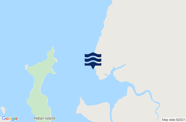 Karte der Gezeiten Burge Point, Australia