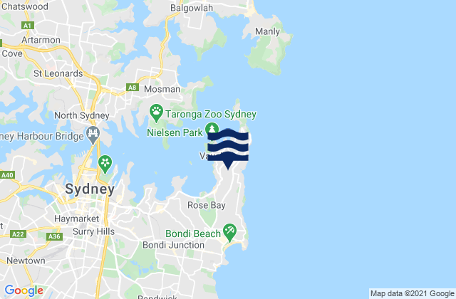 Karte der Gezeiten Burge Point, Australia