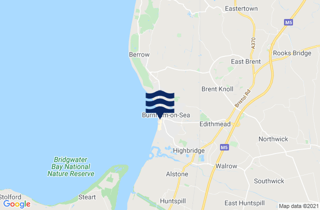 Karte der Gezeiten Burnham-on-Sea, United Kingdom