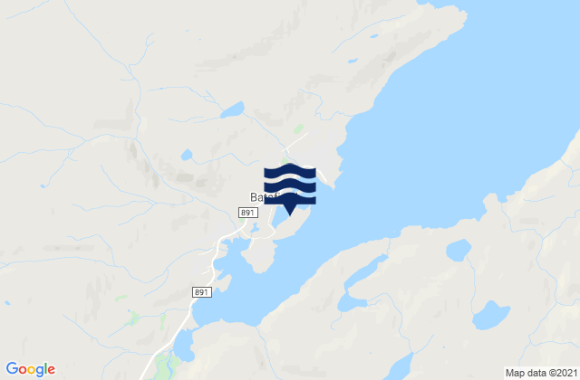 Karte der Gezeiten Båtsfjord, Norway