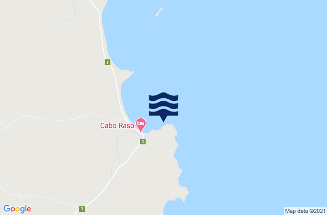 Karte der Gezeiten Cabo Raso, Argentina