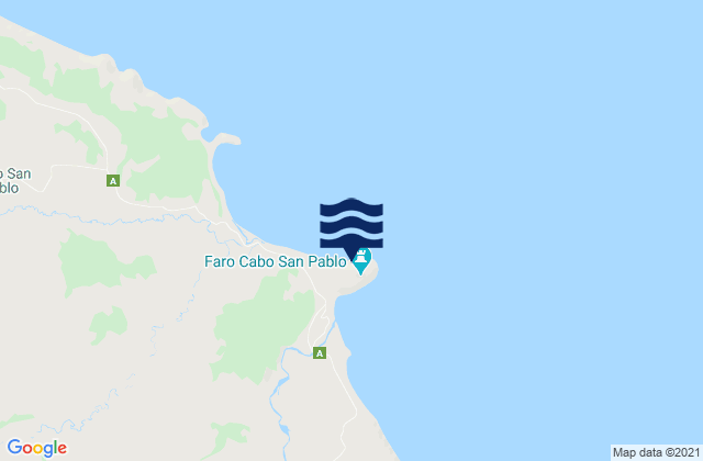 Karte der Gezeiten Cabo San Pablo, Argentina