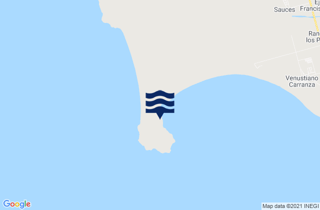 Karte der Gezeiten Cabo San Quintin, Mexico