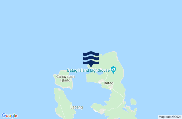 Karte der Gezeiten Cabodiongan, Philippines