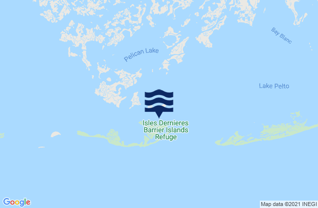 Karte der Gezeiten Caillou Boca Caillou Bay, United States