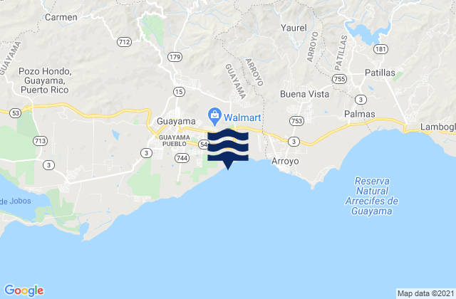Karte der Gezeiten Caimital Barrio, Puerto Rico