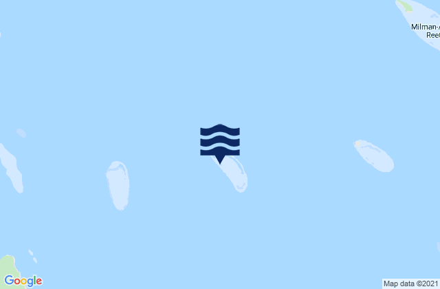 Karte der Gezeiten Cairncross Island, Australia