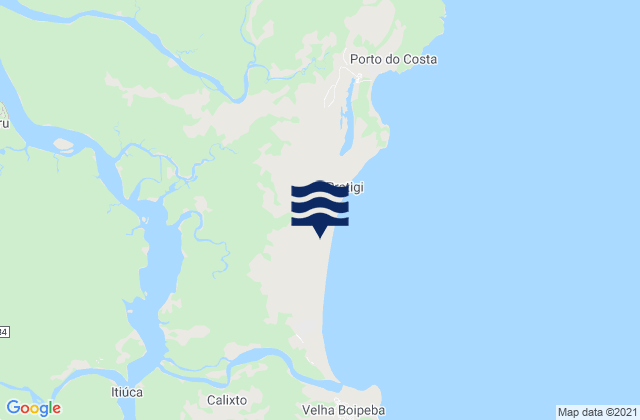 Karte der Gezeiten Cairu, Brazil