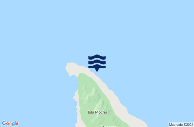 Karte der Gezeiten Caleta La Hacienda Isla Mocha, Chile