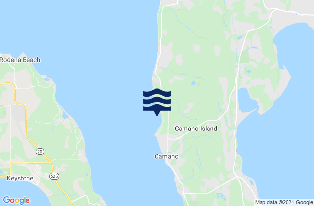 Karte der Gezeiten Camano Island, United States