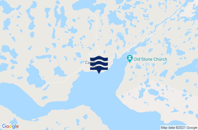Karte der Gezeiten Cambridge Bay, Canada