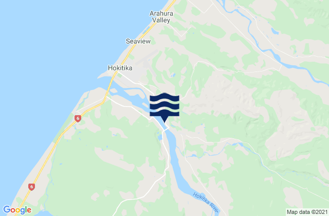 Karte der Gezeiten Camp Bay, New Zealand