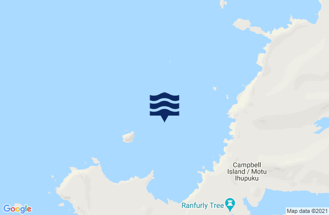 Karte der Gezeiten Campbell Island (Motu Ihupuku), New Zealand