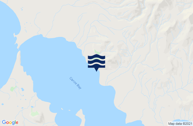 Karte der Gezeiten Canoe Bay (Pavlof Bay), United States