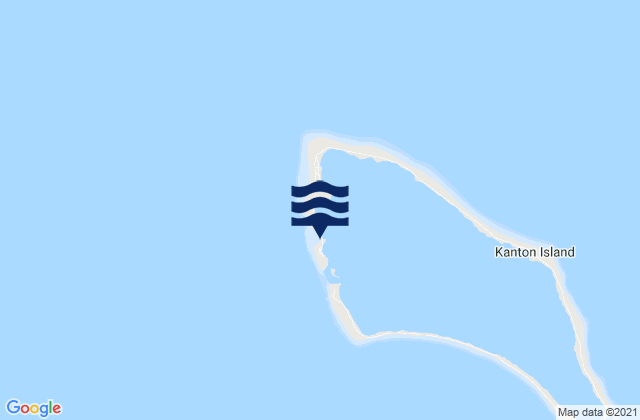 Karte der Gezeiten Canton Island, Kiribati