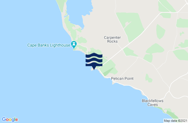 Karte der Gezeiten Cape Banks, Australia