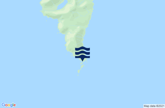 Karte der Gezeiten Cape Bartolome, United States