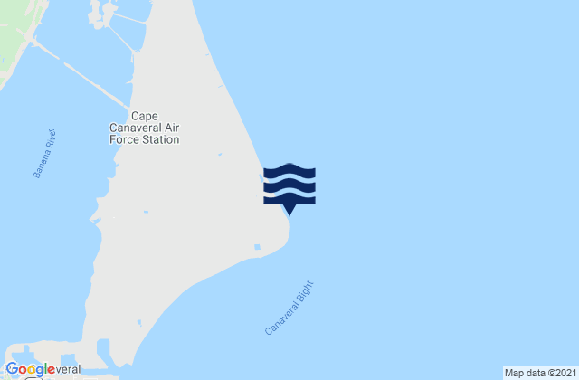 Karte der Gezeiten Cape Canaveral, United States