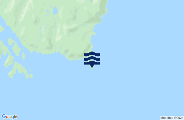 Karte der Gezeiten Cape Chacon, United States