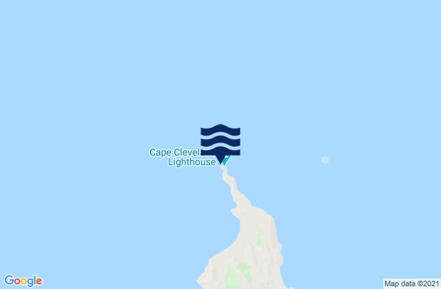 Karte der Gezeiten Cape Cleveland, Australia