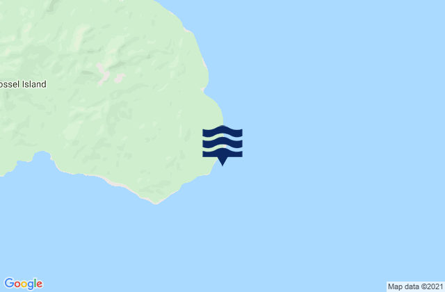 Karte der Gezeiten Cape Deliverance, Papua New Guinea